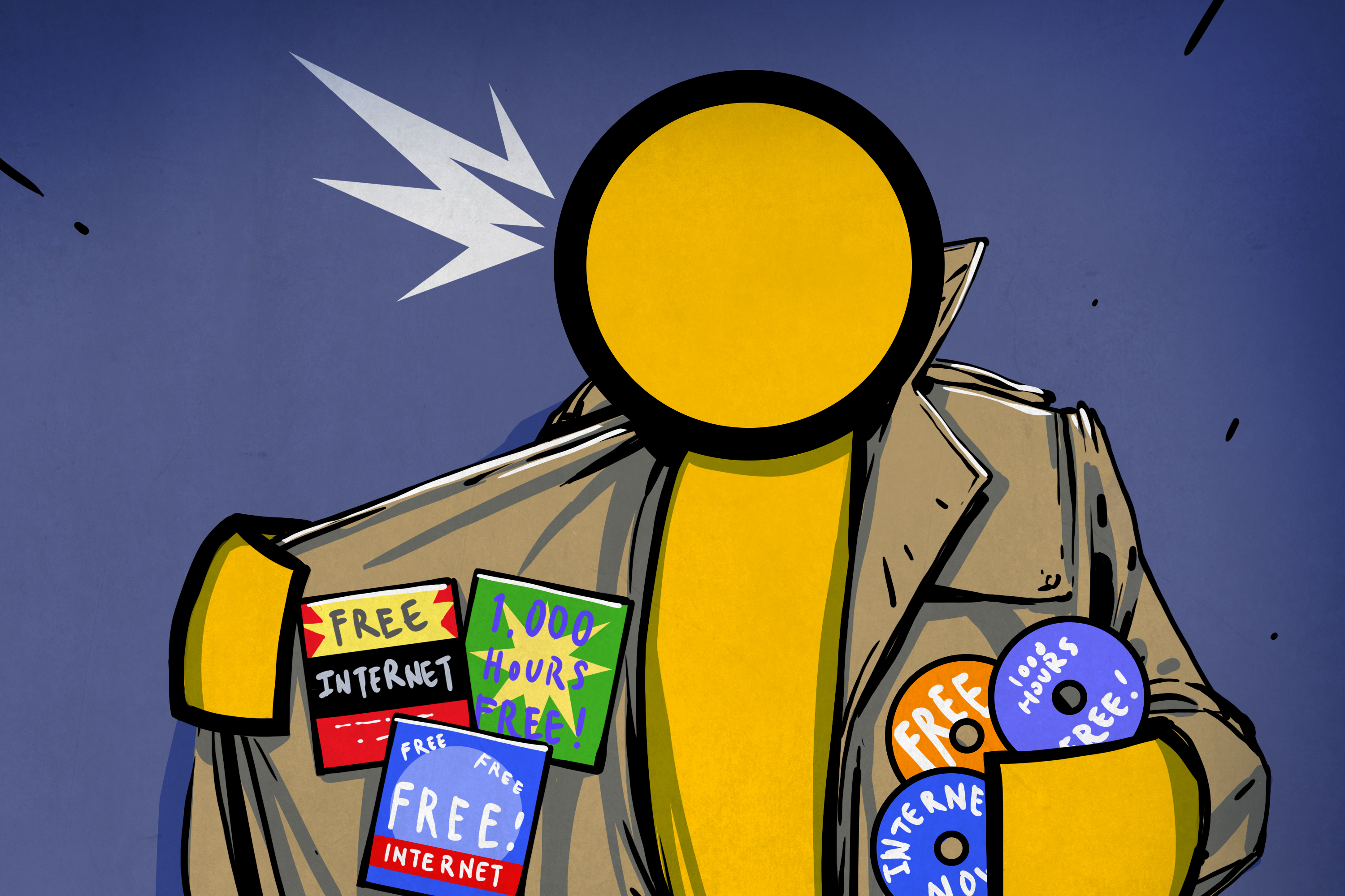 The Rise and Fall of Free Dial Up Internet