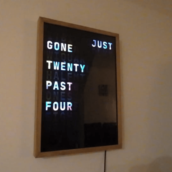 hackaday.com - Lewin Day - Building A Neatly Framed Word Clock