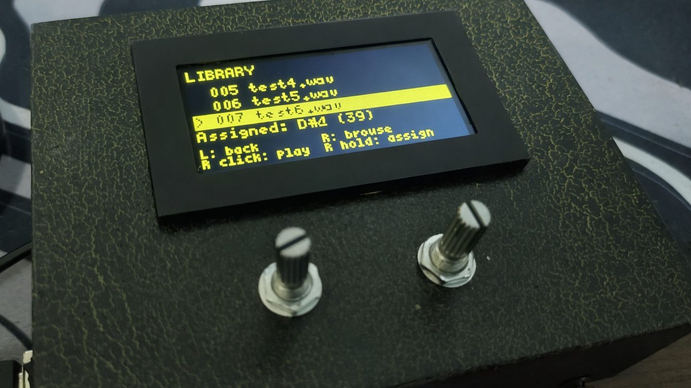 Simple MIDI Sample Player Runs on ESP32