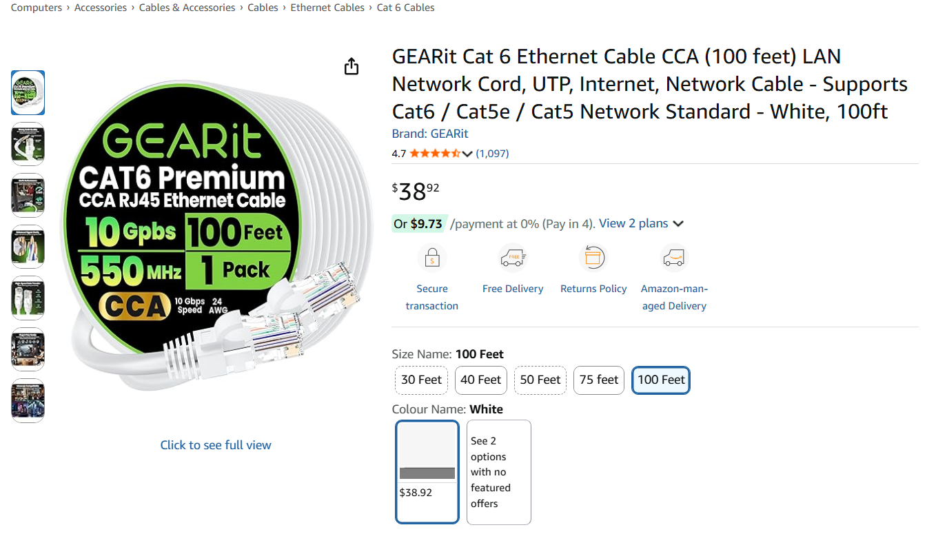 CCA Ethernet Cables: Not Up To Scratch, But Are They Dangerous? | Hackaday