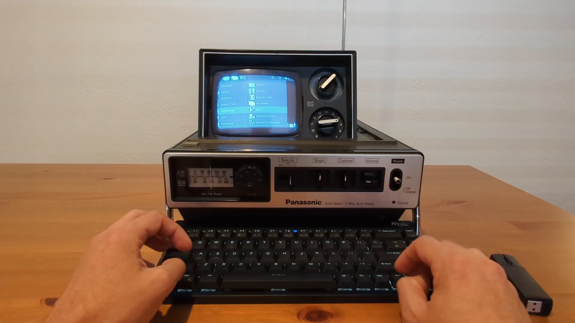 Portable CRT TV Becomes Retro Cyberdeck