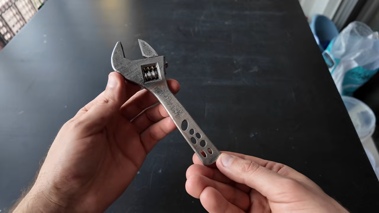 3D Print Becomes Cast Iron Wrench Via Microwave