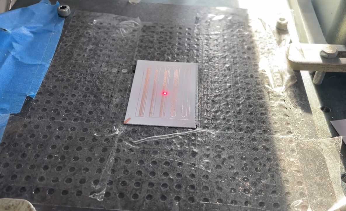 Using a Fiber Laser to Etch 0.1 mm PCB Traces