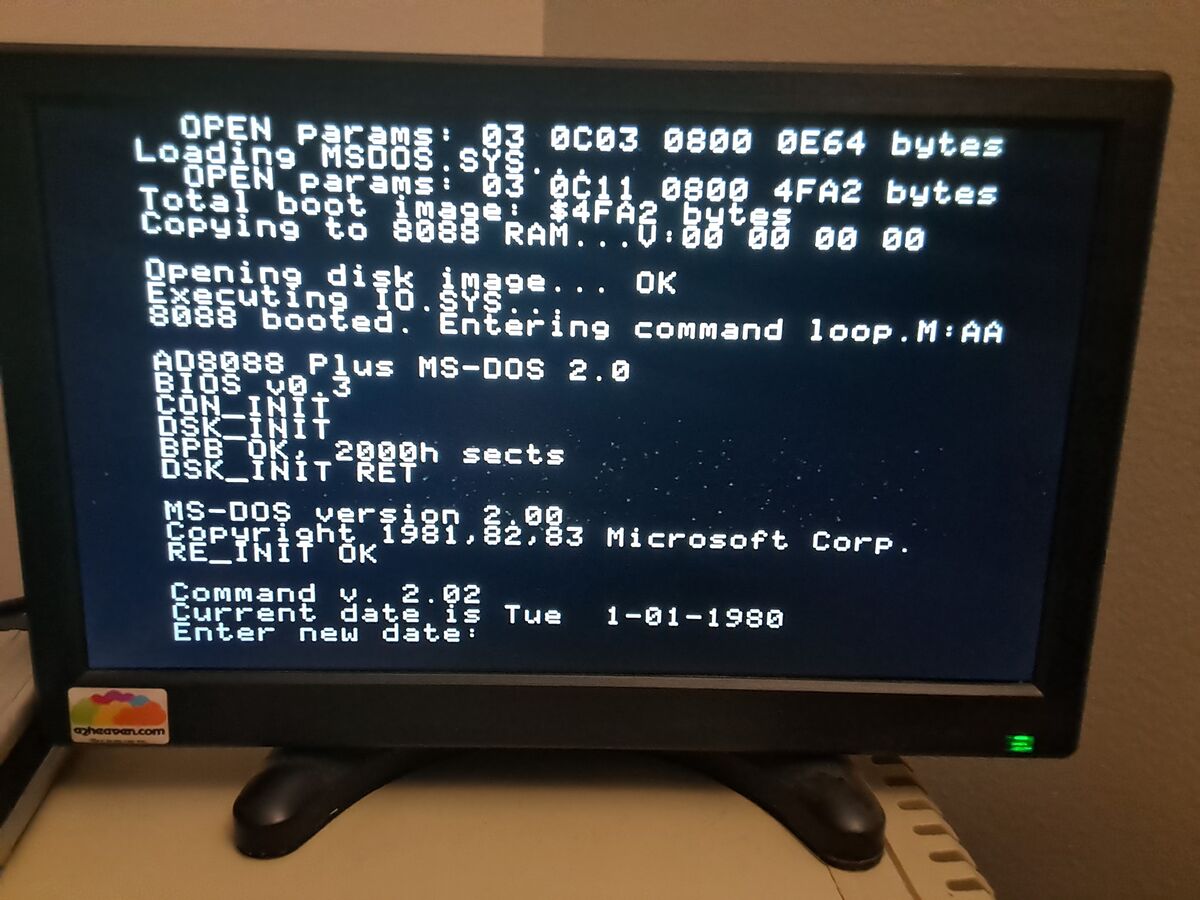 Porting MS-DOS 2.0 to the Apple IIe