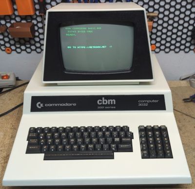 The restored PET/CBM 3032. (Credit: Drygol, retrohax.net)