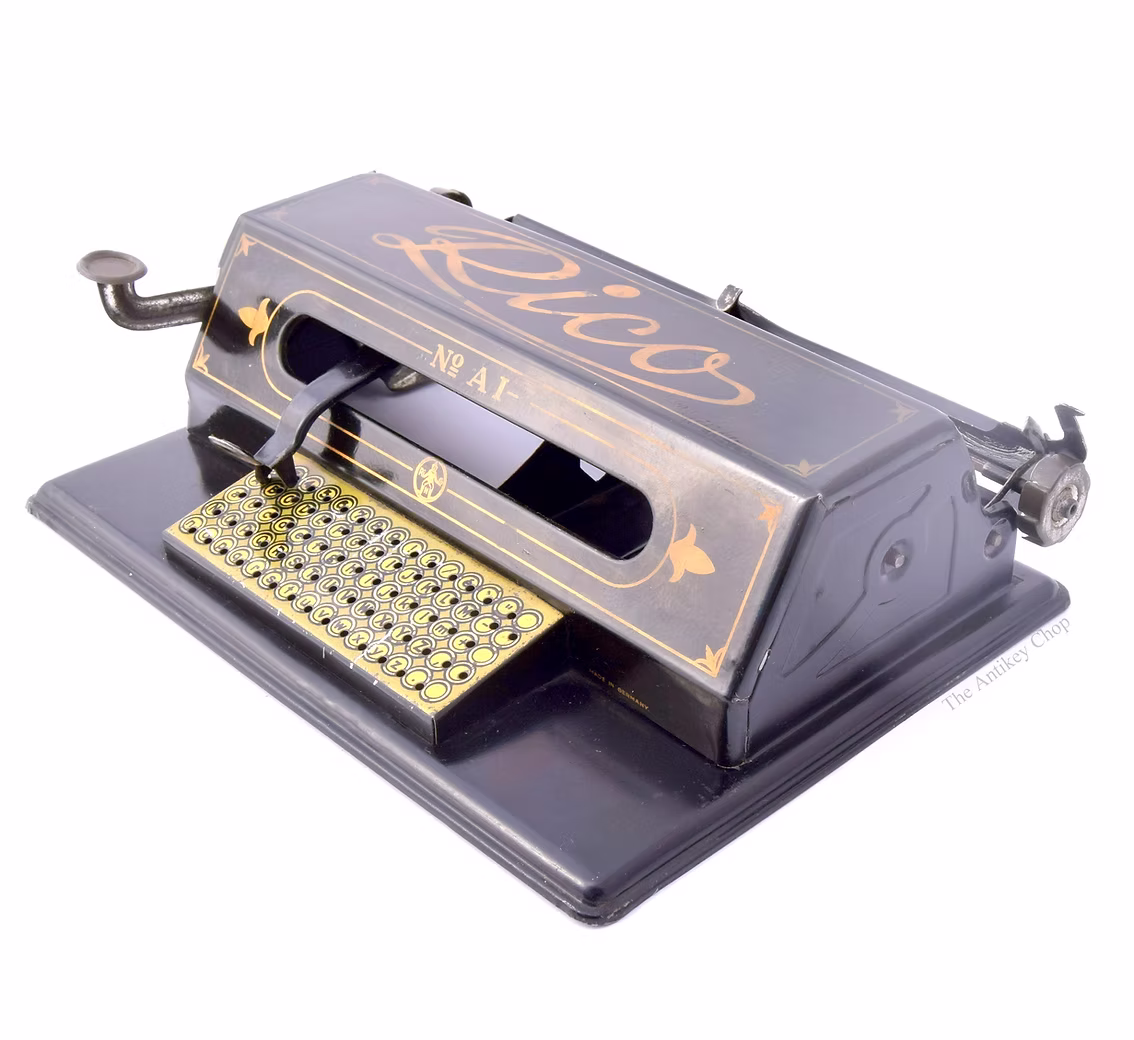 The Rico, a wide index typewriter with nice details.