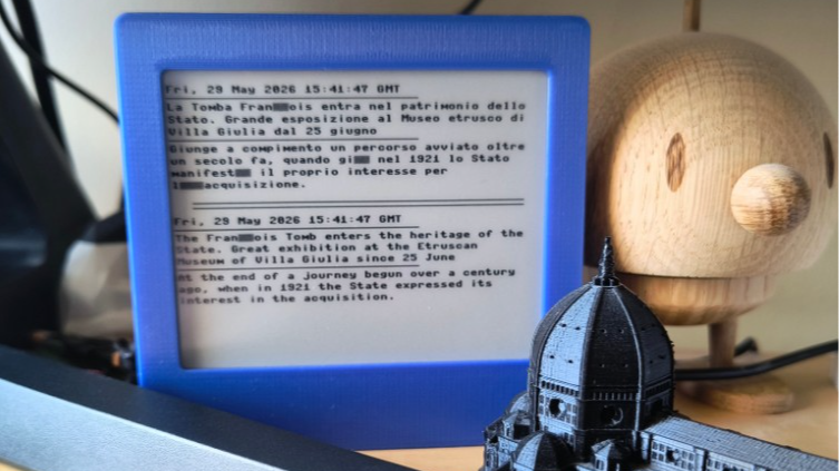 Bilingual E-paper News Feed Helps Brush Up Language Skills