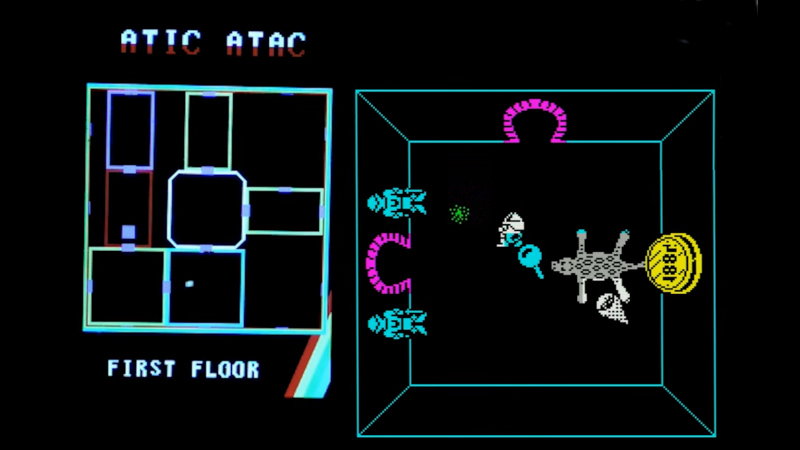 An Atic Atac Minimap For The ZX Spectrum