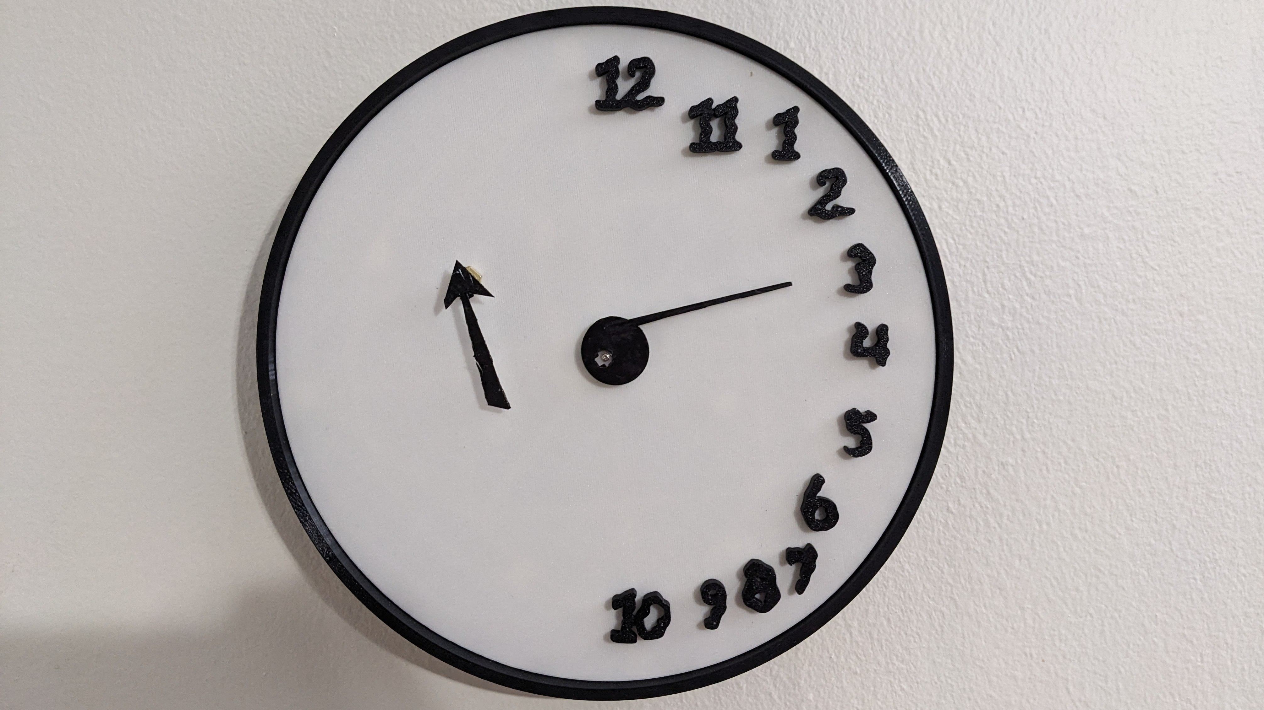 A Clock Inspired by Failed Cognitive Tests