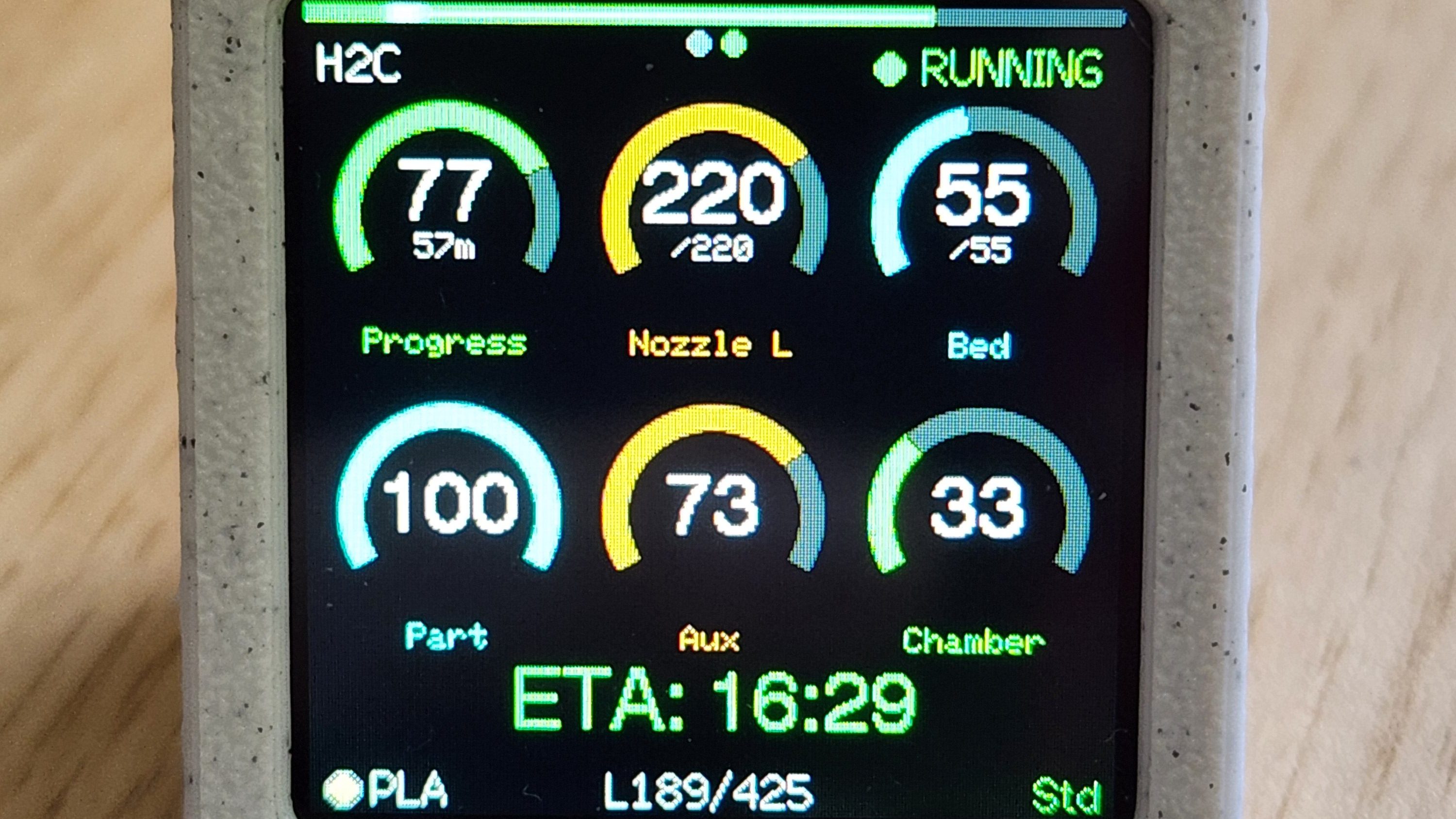 A Status Screen For Bambu Labs Printers