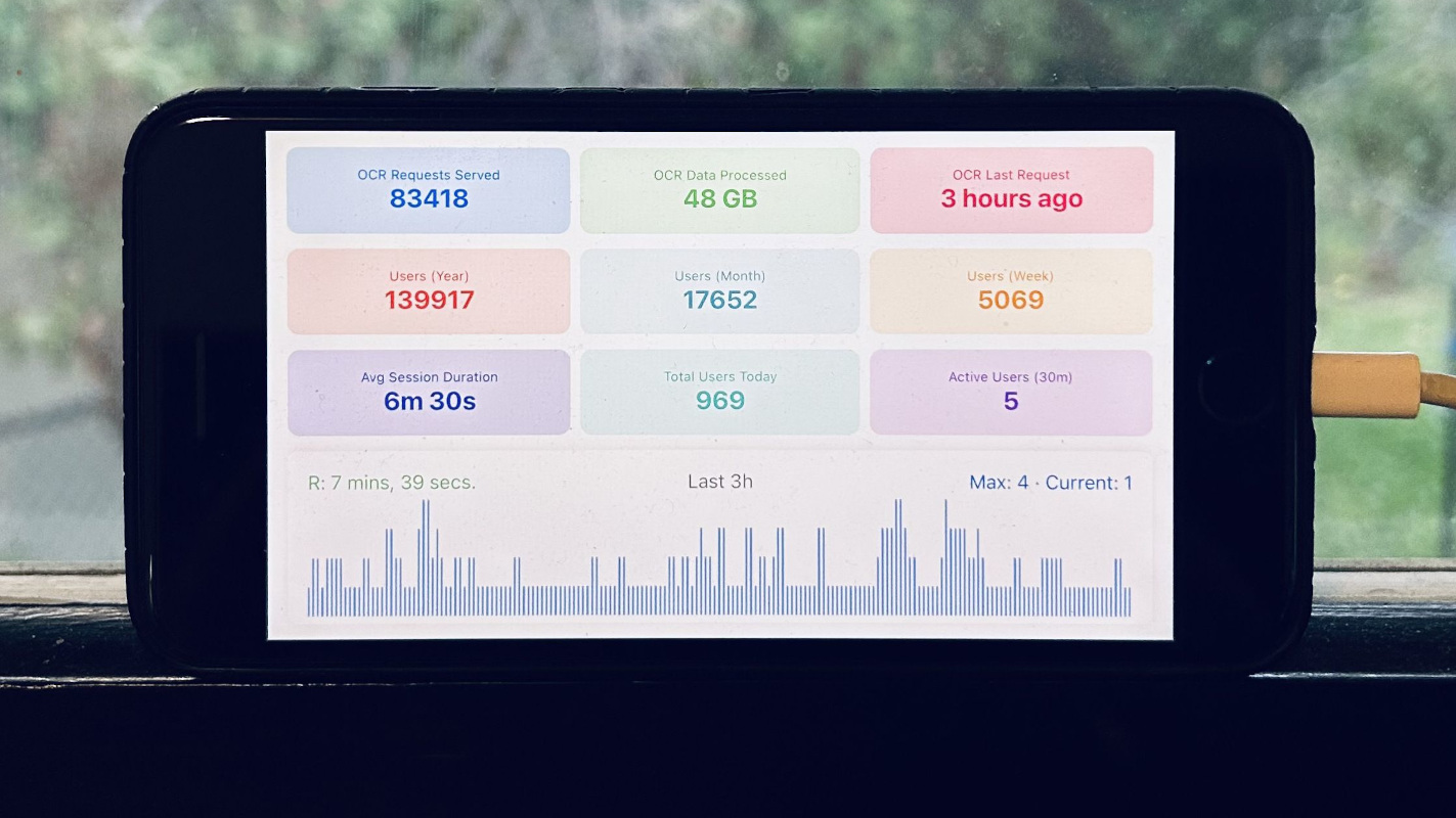 Off-Grid OCR Server Powered by iPhone
