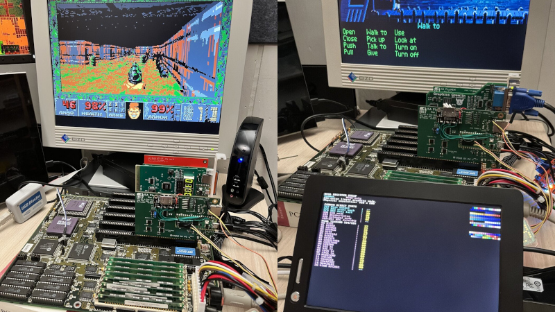 Modern Graphics Via DisplayLink For Your ISA-Era PC