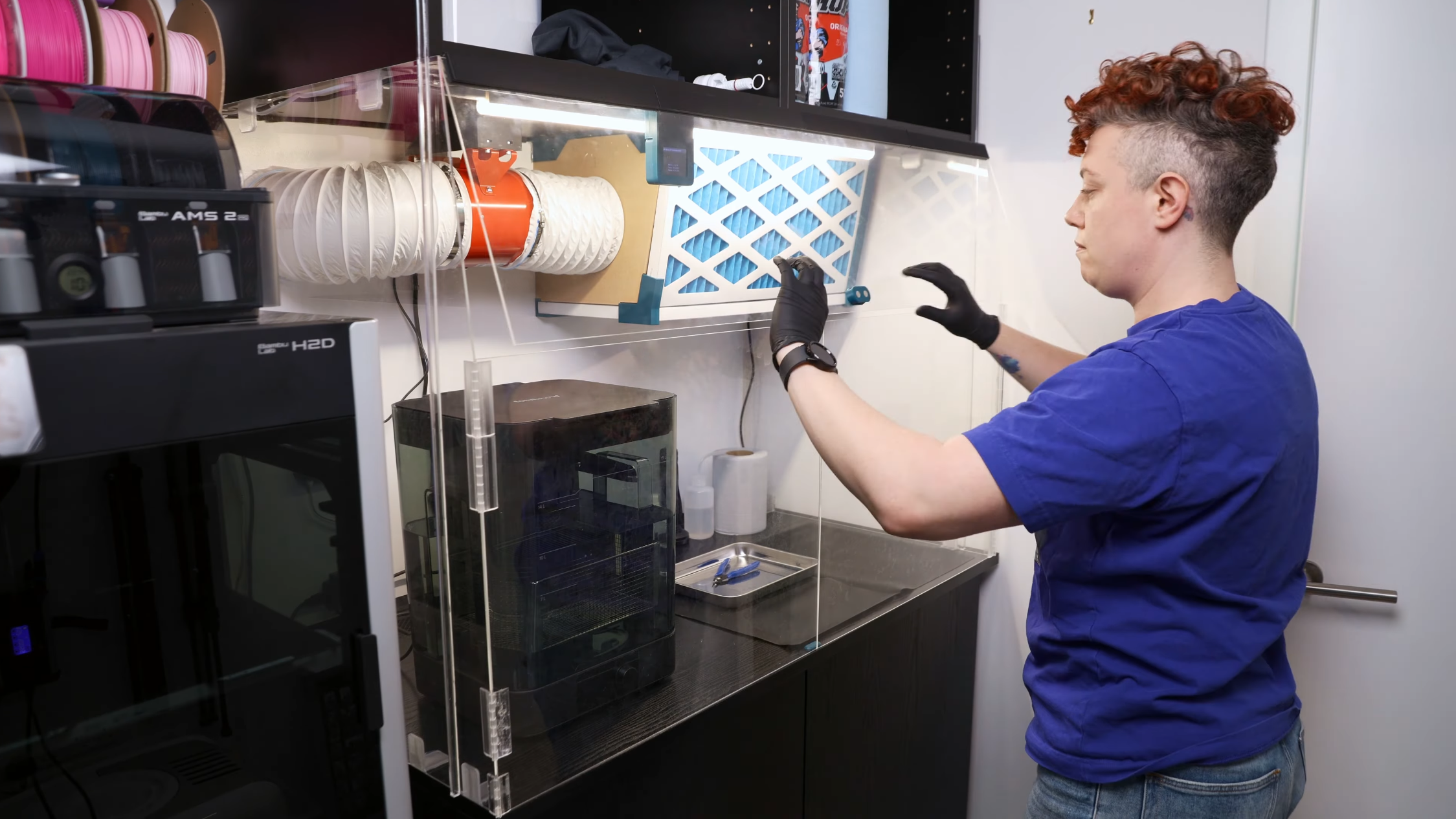 A Fume-Control Cabinet for Resin 3D Printing