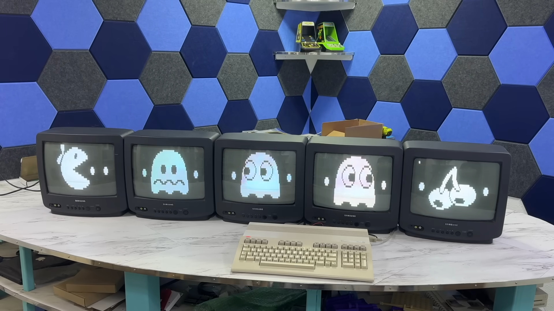One Commodore  Five Displays