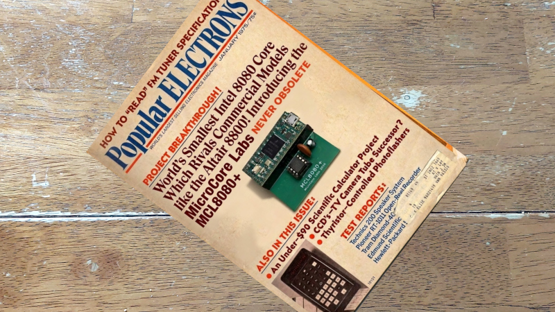 An Unlikely Host For An 8080 Emulator