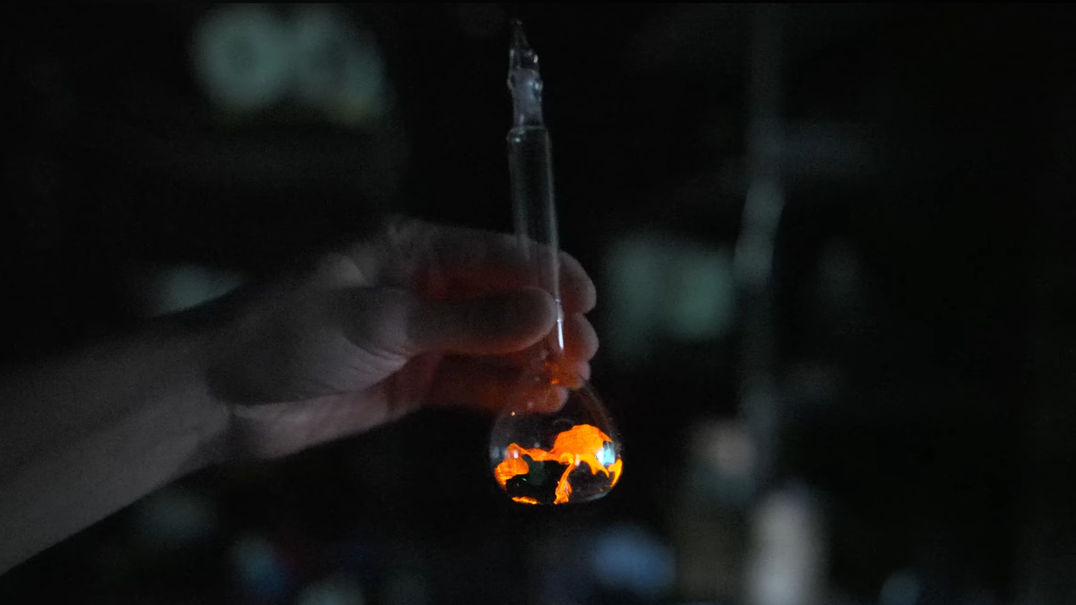 A Sloshing-Mercury-Powered Neon Light