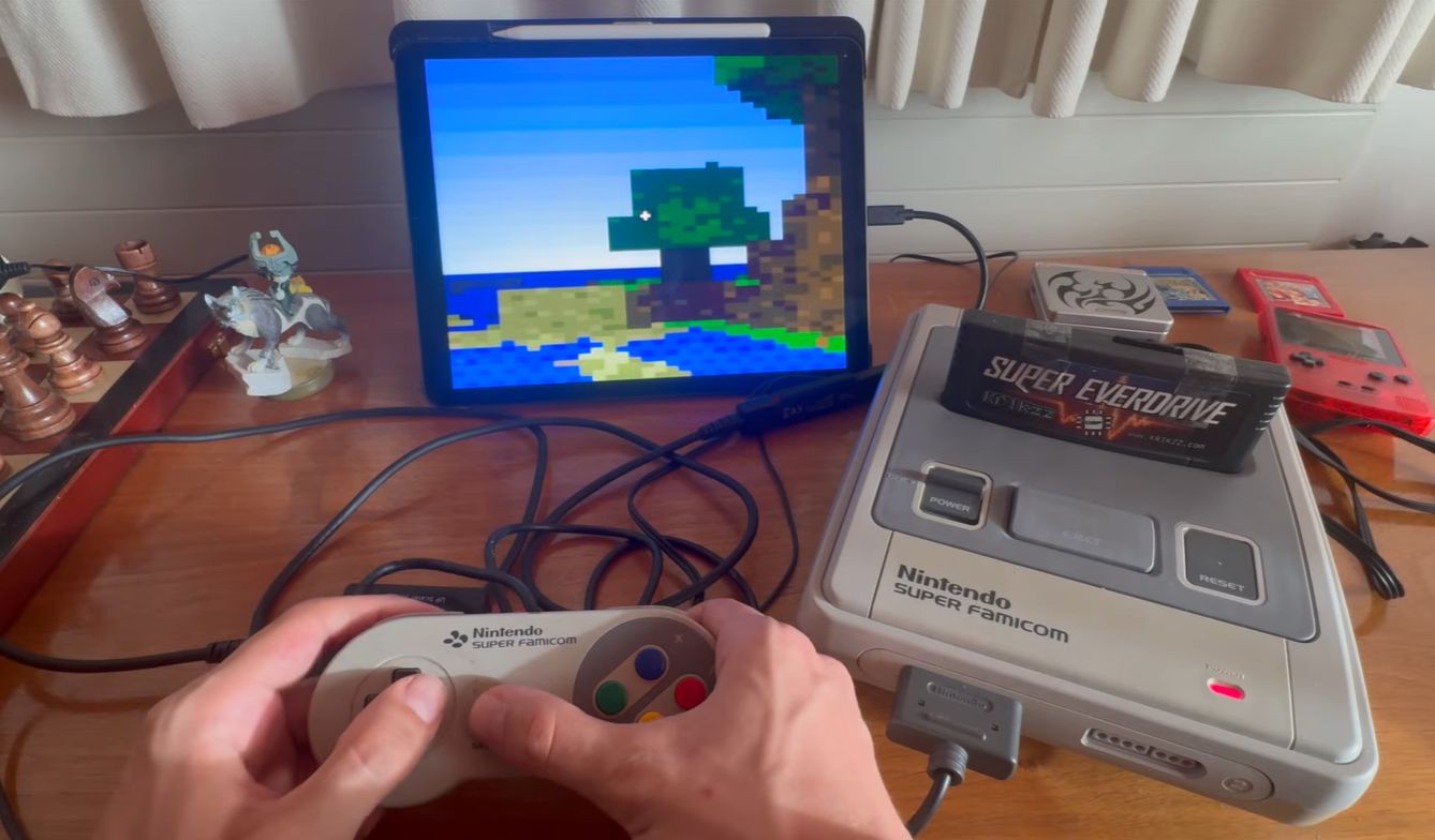 Using the Basic SNES Hardware to Play Minecraft