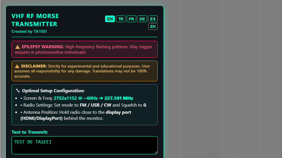 Get Your Monitor Transmitting VHF with a Browser Tool