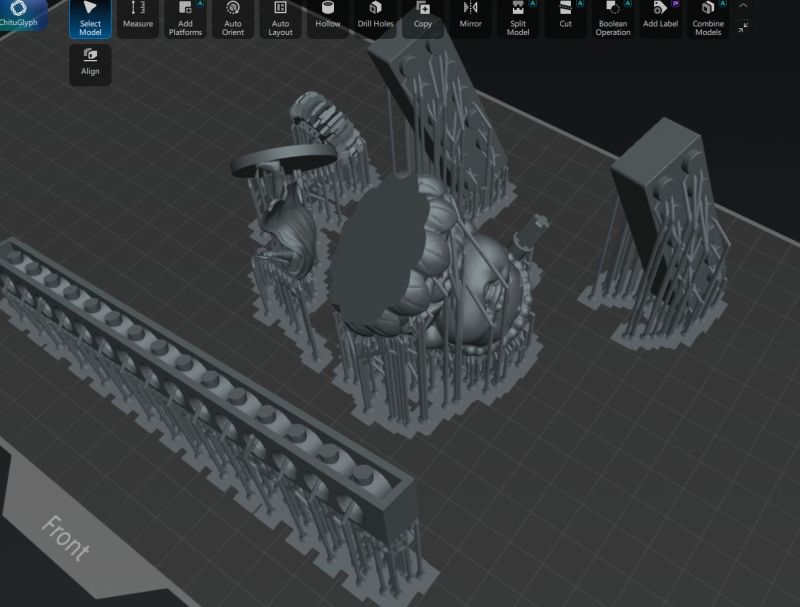 You're going to enjoy peeling off those supports later. (Credit: Maya Posch)