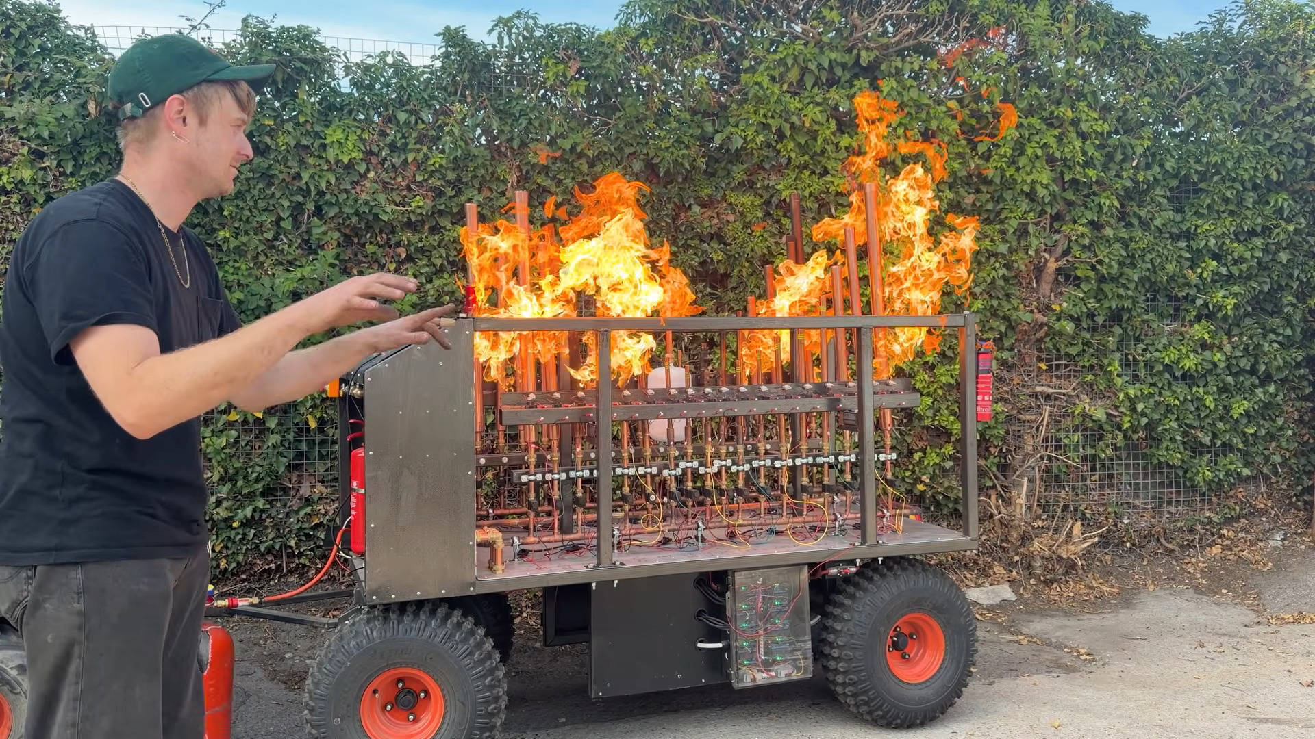 Only the Hottest Tunes Play on This Fire Organ
