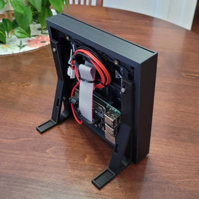 64x64 RGB LED matrix enclosure and stand with Raspberry Pi mount