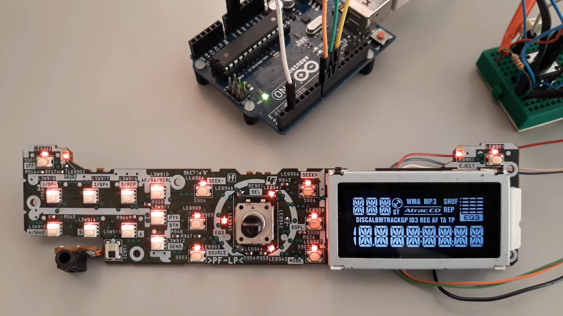 Reverse Engineering A Sony Car Stereo LCD