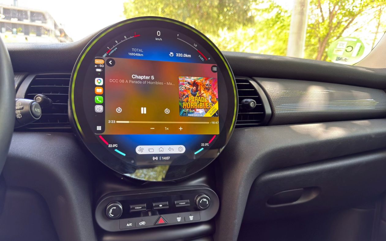 A Mini s Infotainment System and the Joys of Aftermarket Car Parts