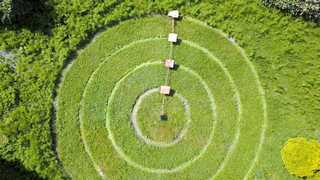 Center-Pivot System Modified to Mow Lawn