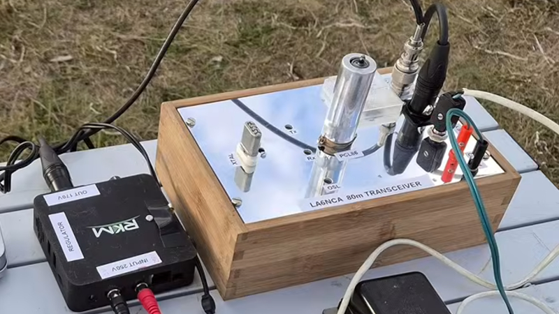 TV Audio Tube Makes a Transceiver