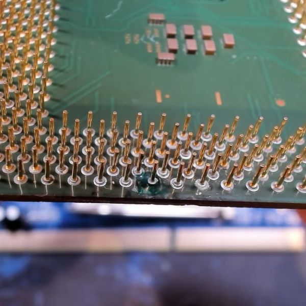 Reconstructing A Pin On A Pin Grid Array Package | Hackaday