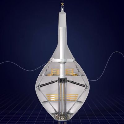 Internal view of the CorPower Ocean wave turbine buoy. (Credit: CorPower Ocean)
