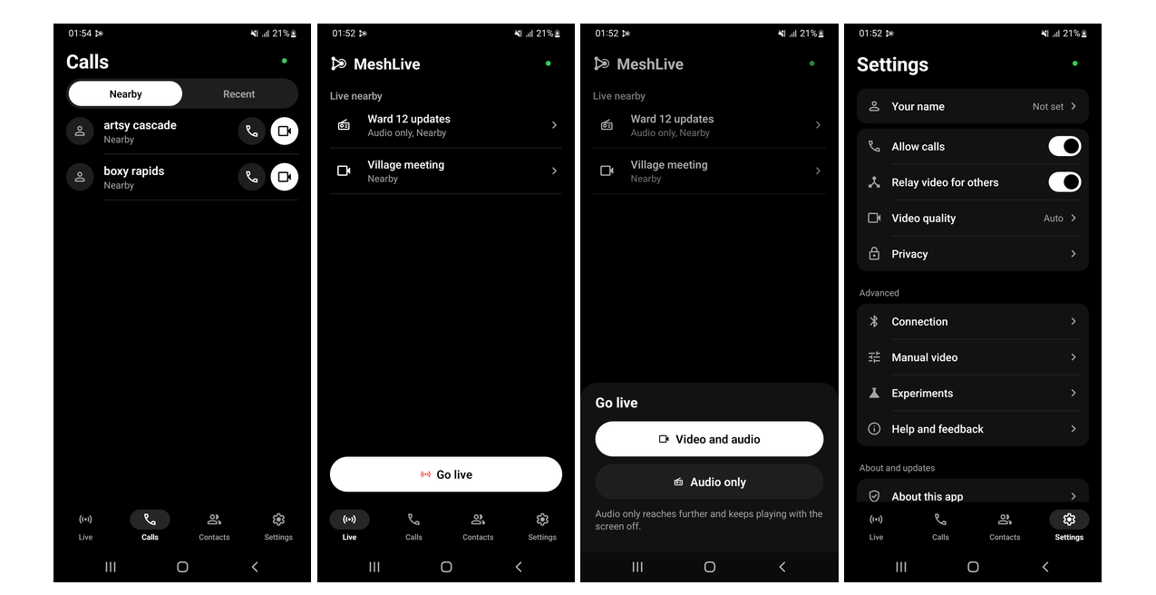 Mesh Network Telephony Over Bluetooth on Android Phones
