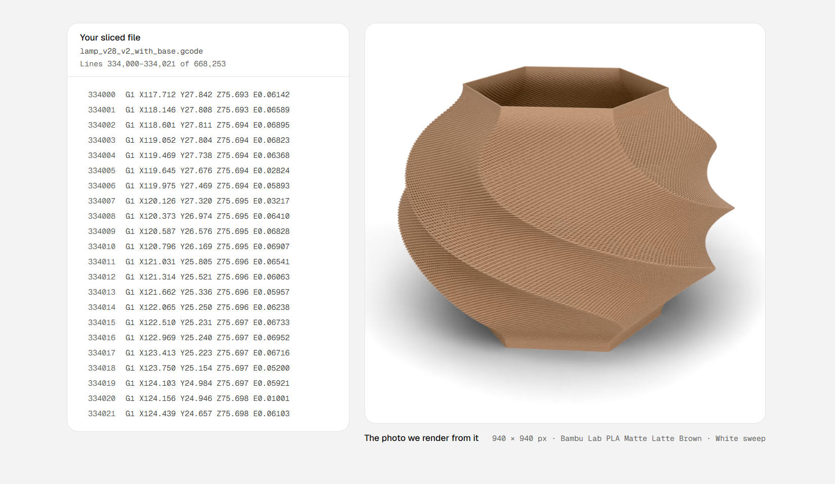 Rendering 3D Prints From G-Code