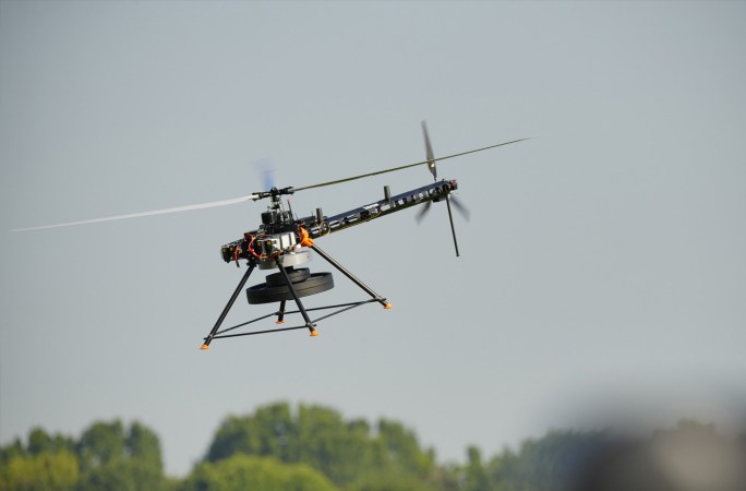 AVIDdrone's winning entry: a helicopter.